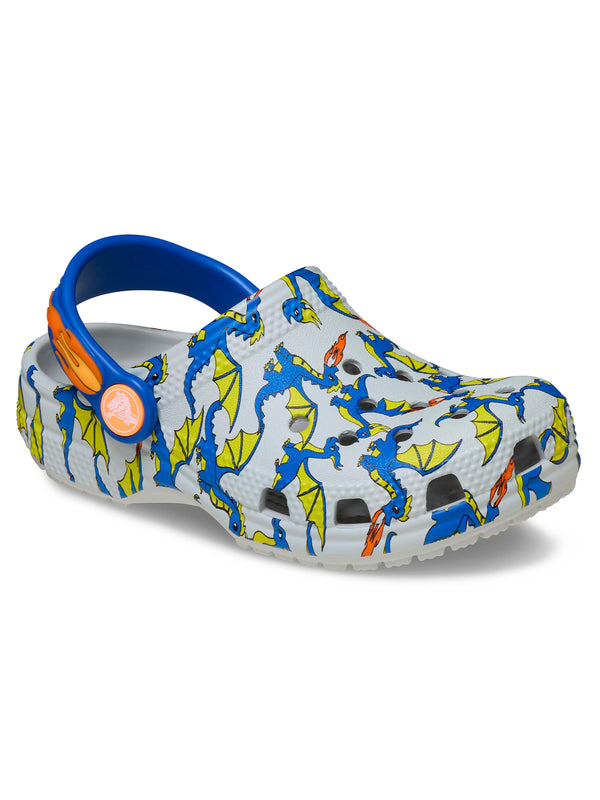 Zueco Niños Pequeños Classic Dragon Blanco Crocs