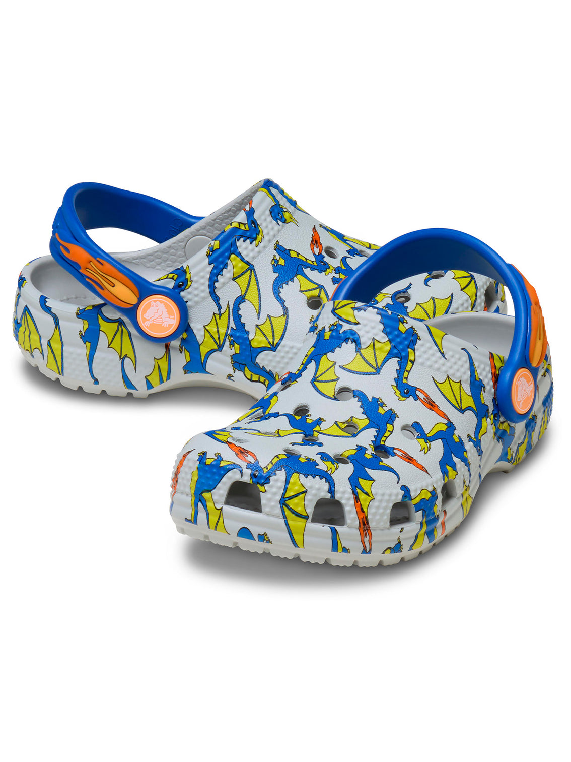 Zueco Niños Pequeños Classic Dragon Blanco Crocs