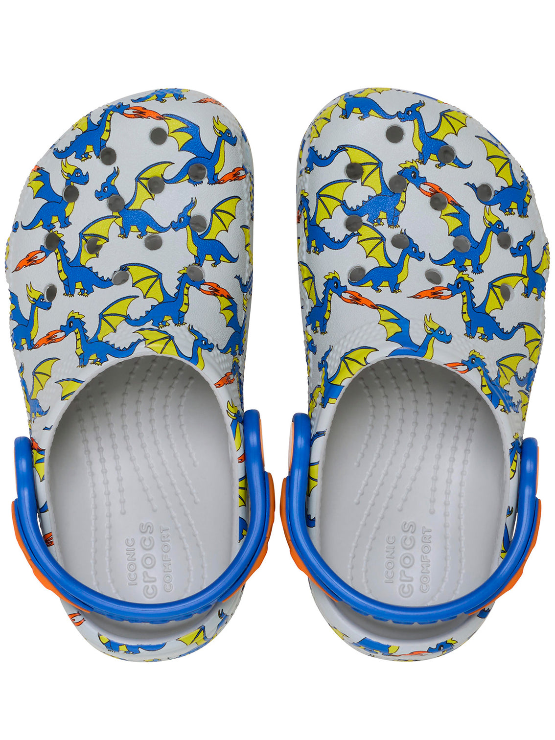 Zueco Niños Pequeños Classic Dragon Blanco Crocs