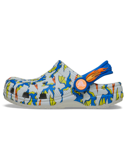 Zueco Niños Pequeños Classic Dragon Blanco Crocs