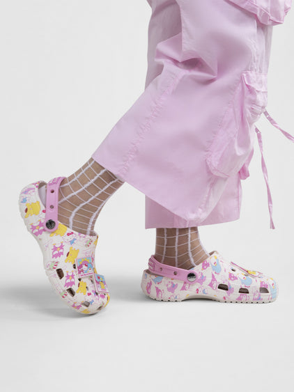 Zueco Mujer Hello Kitty Clog Blanco Crocs
