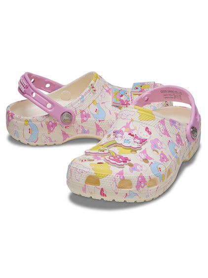 Zueco Mujer Hello Kitty Clog Blanco Crocs