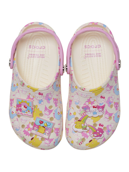 Zueco Mujer Hello Kitty Clog Blanco Crocs
