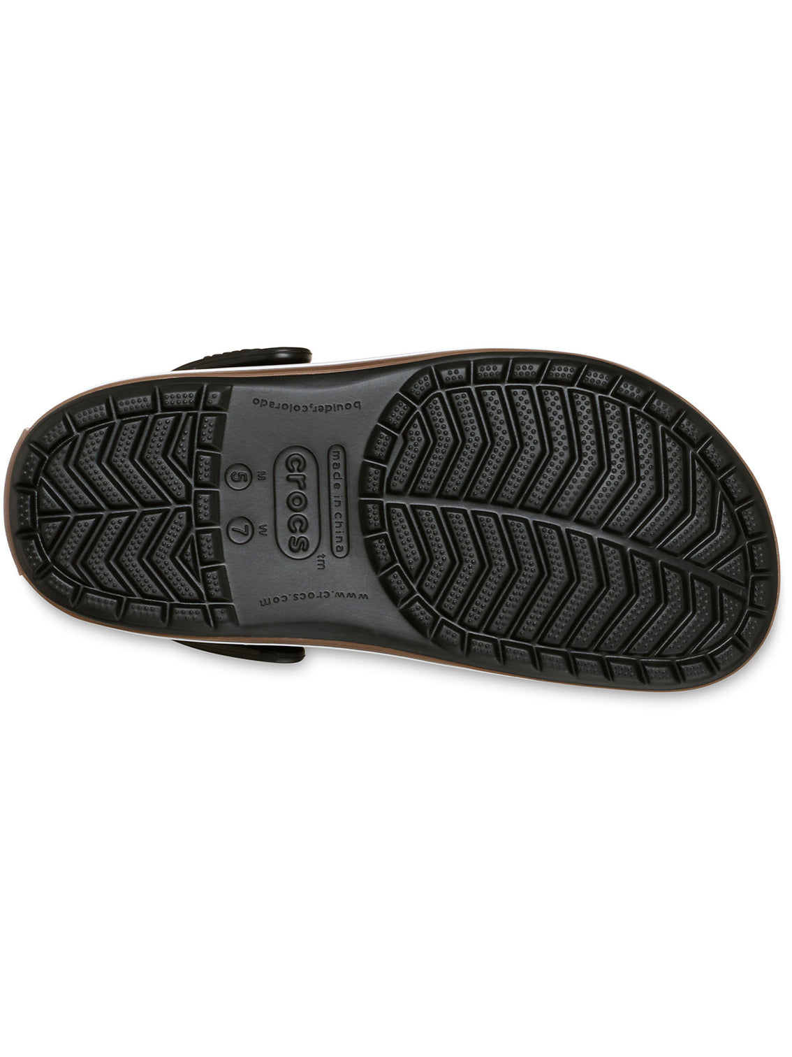 Zueco Unisex Crocband Gum Clog Negro Crocs