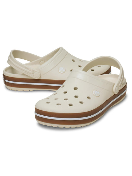 Zueco Unisex Crocband Gum Clog Beige Crocs