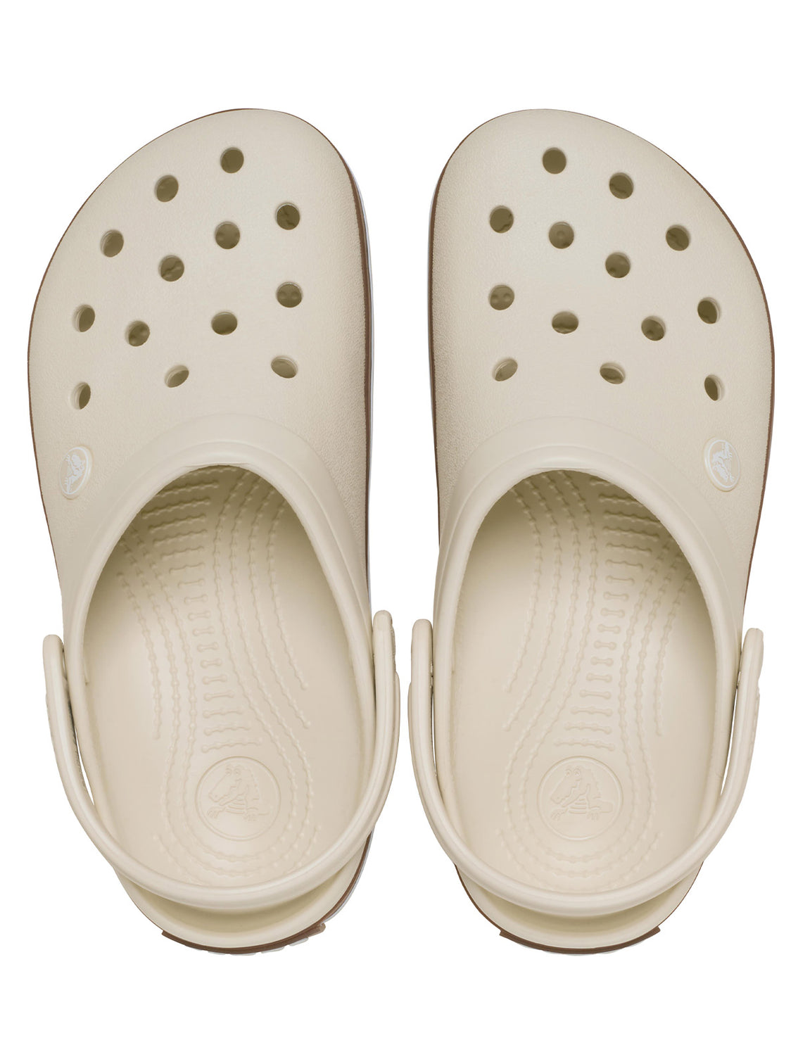 Zueco Unisex Crocband Gum Clog Beige Crocs