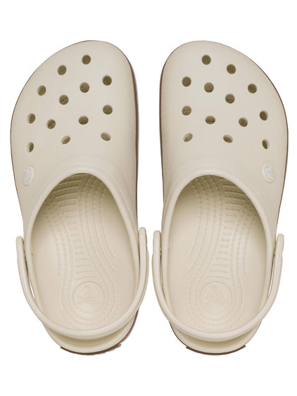 Zueco Unisex Crocband Gum Clog Beige Crocs