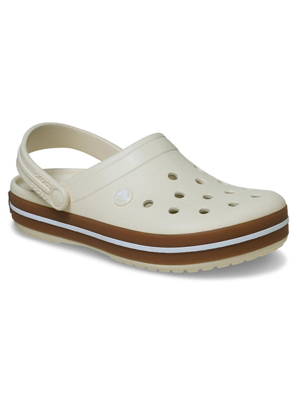 Zueco Unisex Crocband Gum Clog Beige Crocs
