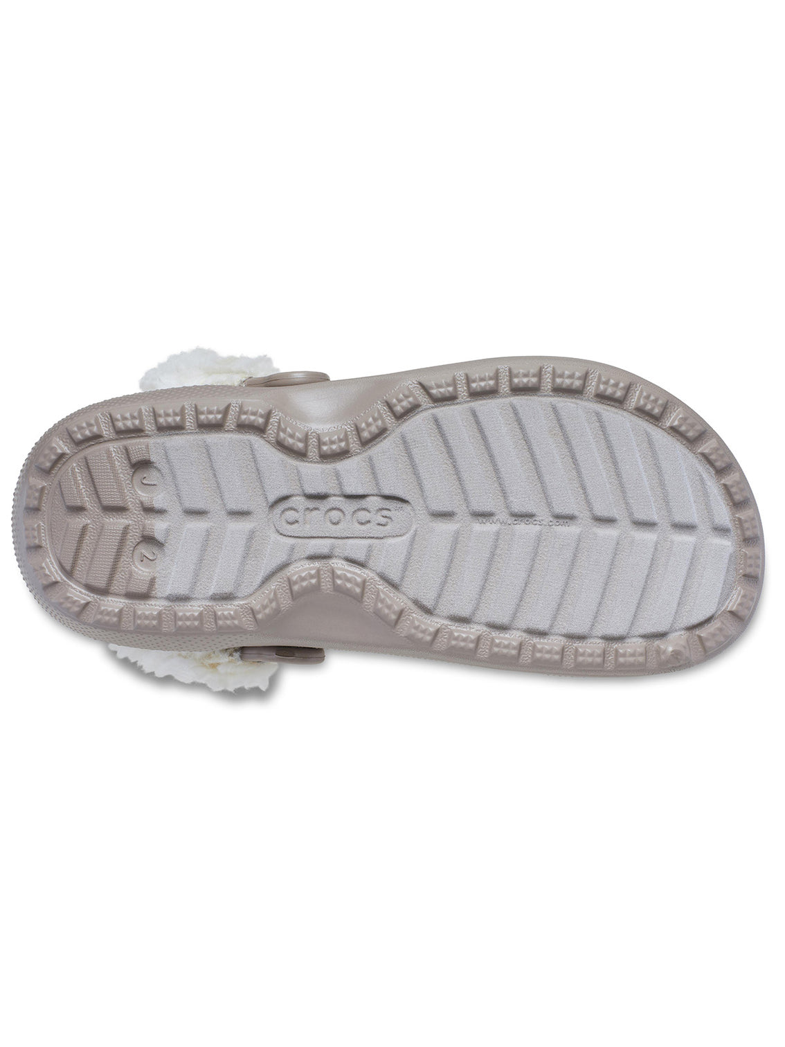 Zueco Niños Grandes Classic Fleece Lined Café Crocs