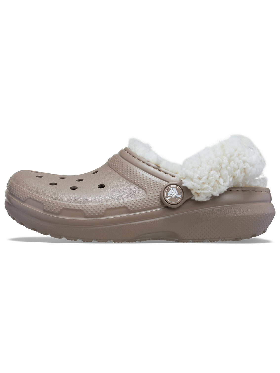Zueco Niños Grandes Classic Fleece Lined Café Crocs
