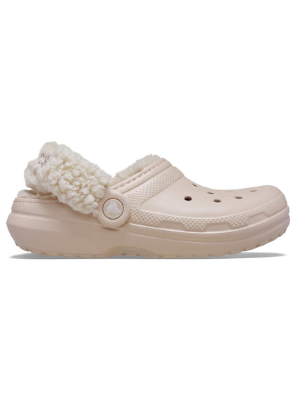 Zueco Niños Grandes Classic Fleece Lined Rosado Crocs