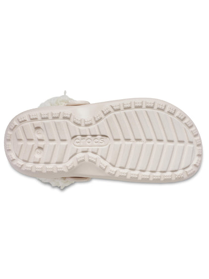 Zueco Niños Grandes Classic Fleece Lined Rosado Crocs