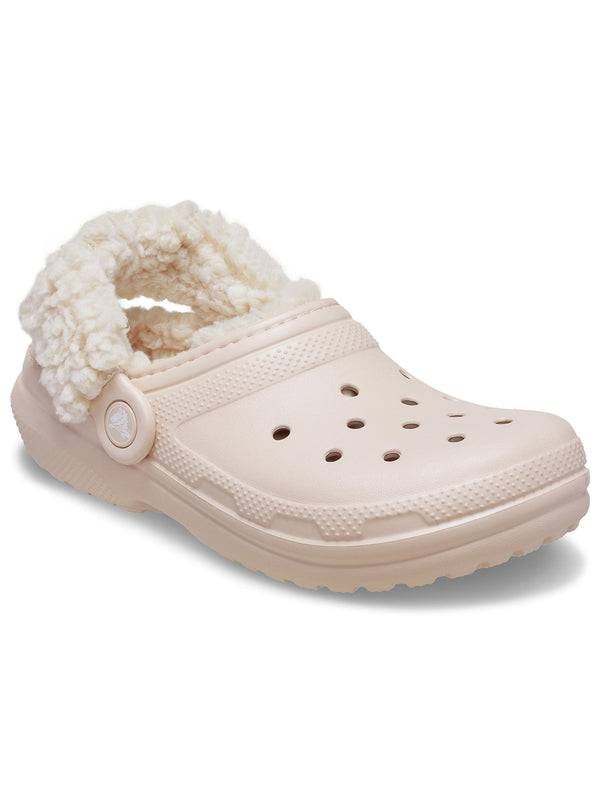 Zueco Niños Pequeños Classic Fleece Lined Rosado Crocs