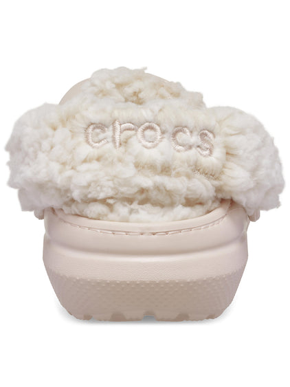 Zueco Niños Pequeños Classic Fleece Lined Rosado Crocs