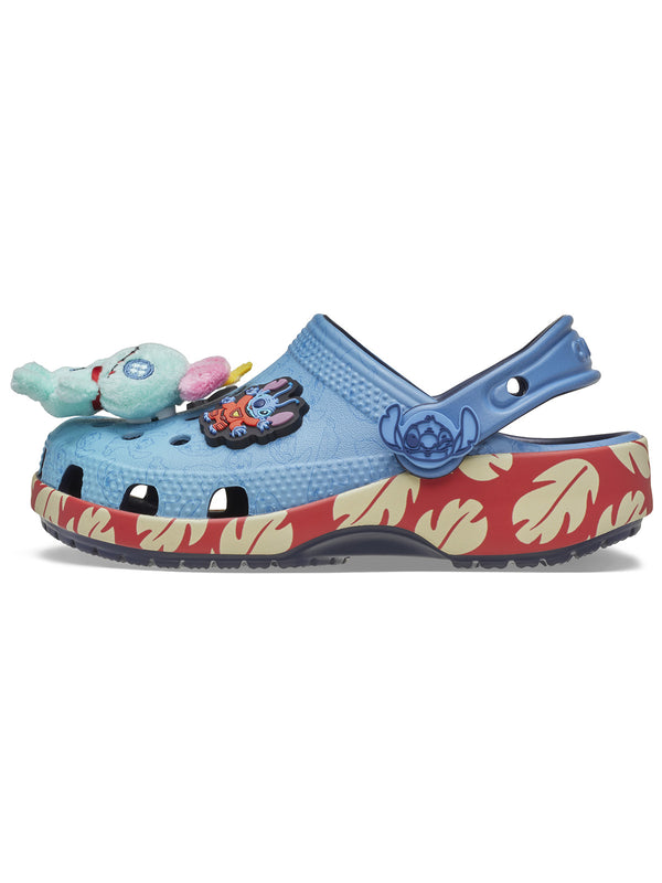 Zueco Niños Grandes Classic Clog Stitch Azul Crocs