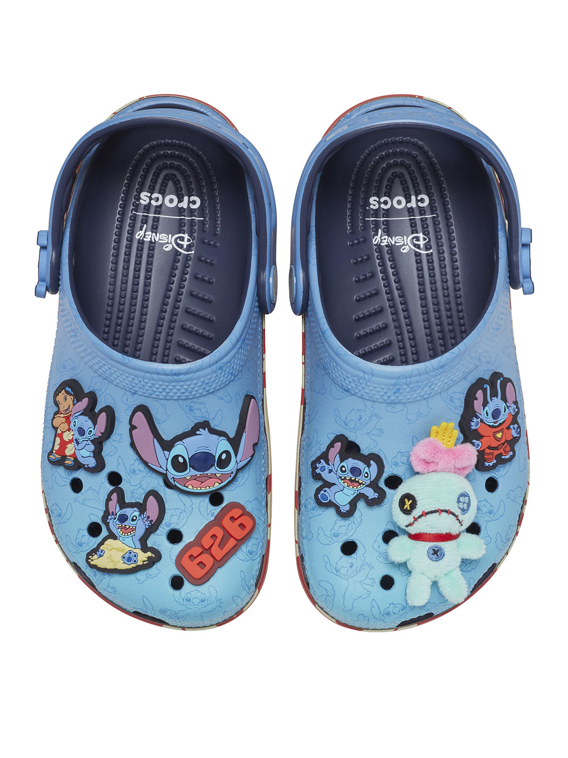 Zueco Niños Grandes Classic Clog Stitch Azul Crocs