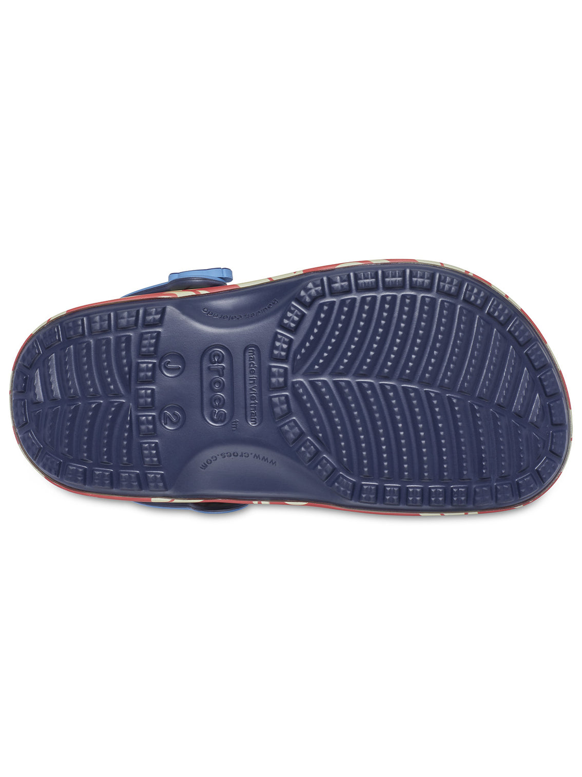 Zueco Niños Grandes Classic Clog Stitch Azul Crocs