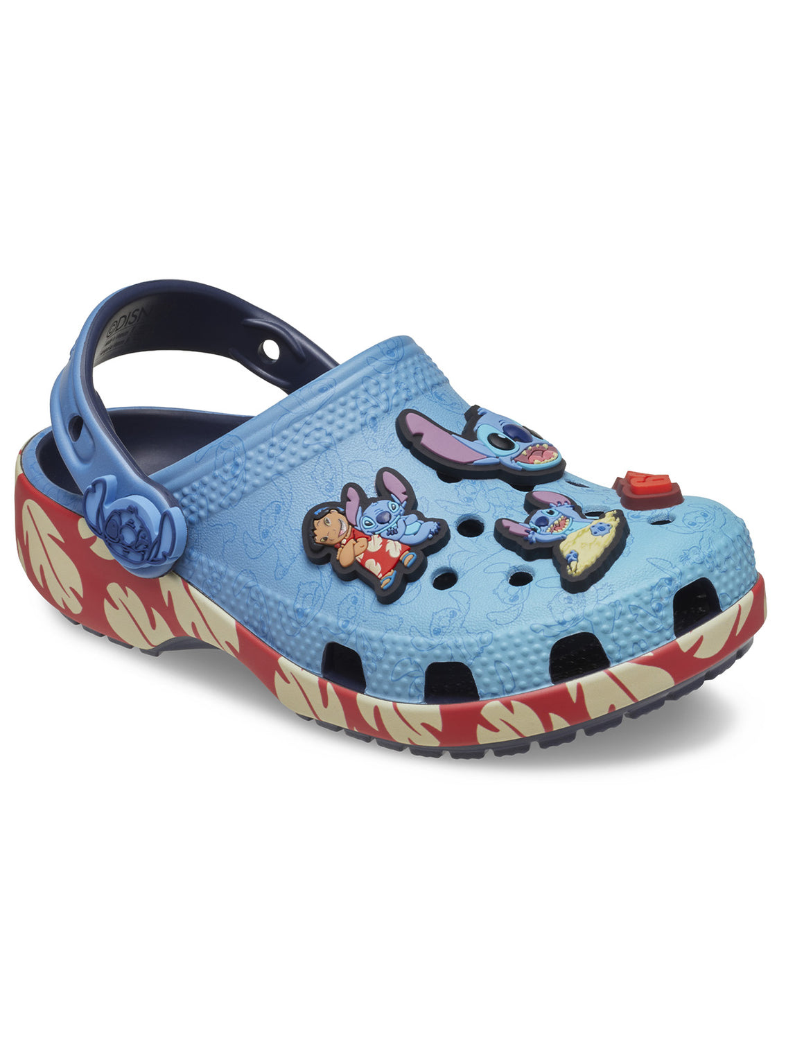Zueco Niños Grandes Classic Clog Stitch Azul Crocs