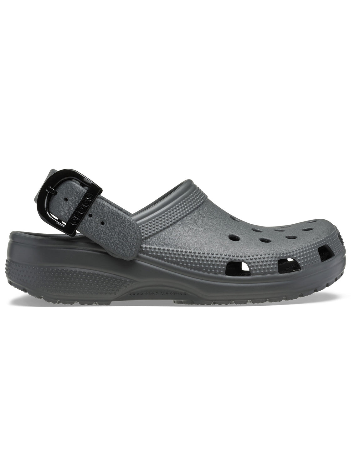 Zueco Unisex Classic Buckle Clog Gris Oscuro Crocs