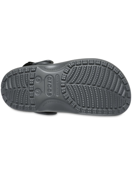 Zueco Unisex Classic Buckle Clog Gris Oscuro Crocs