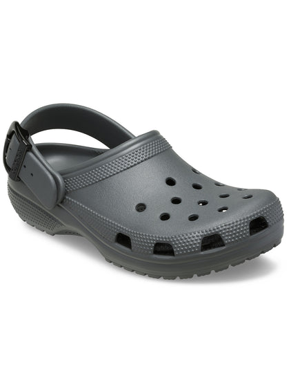 Zueco Unisex Classic Buckle Clog Gris Oscuro Crocs