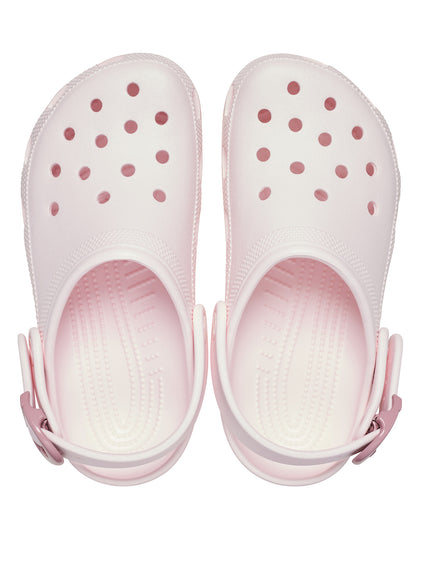 Zueco Unisex Classic Buckle Clog Rosa Suave Crocs