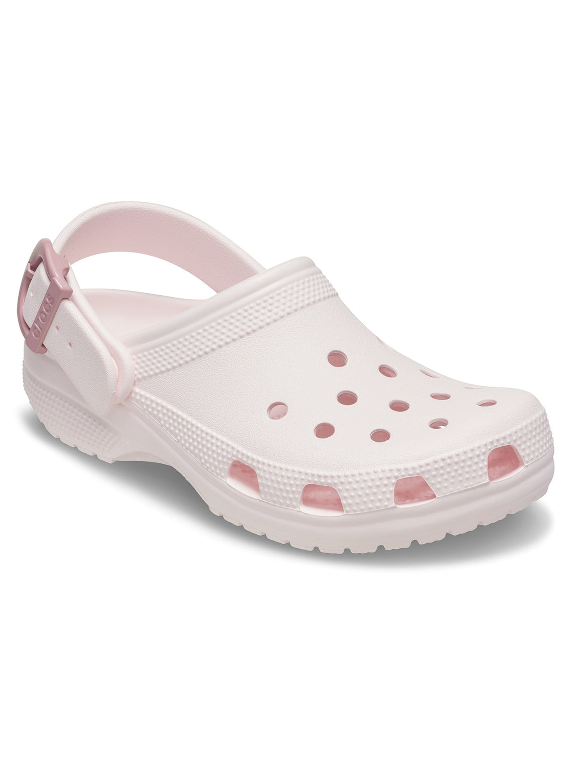 Zueco Unisex Classic Buckle Clog Rosa Suave Crocs