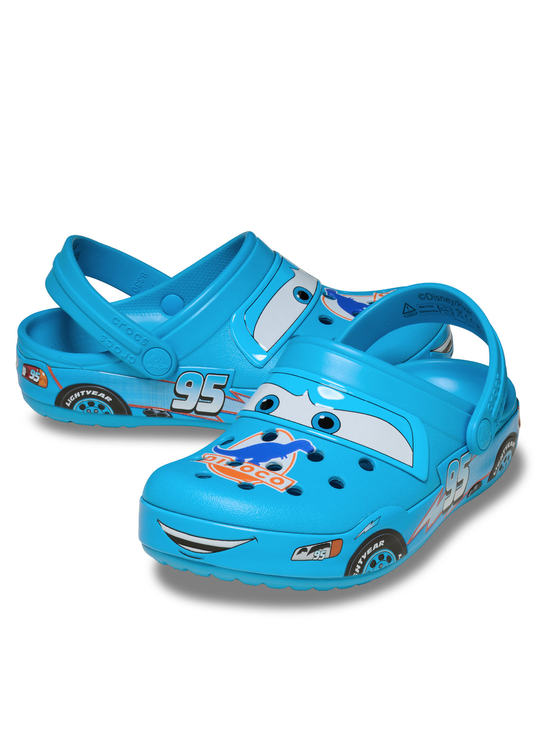 Zueco Niños Pequeños Rayo Mcqueen Dinoco Azul Crocs