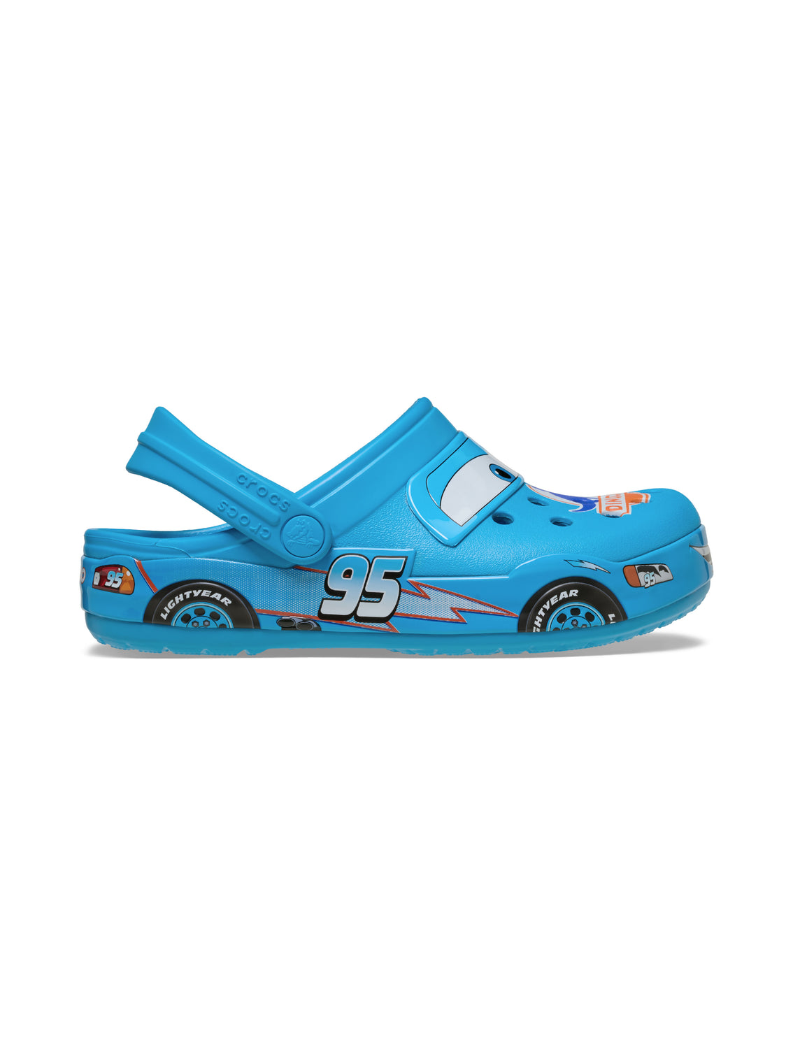 Zueco Niños Grandes Rayo Mcqueen Dinoco Azul Crocs