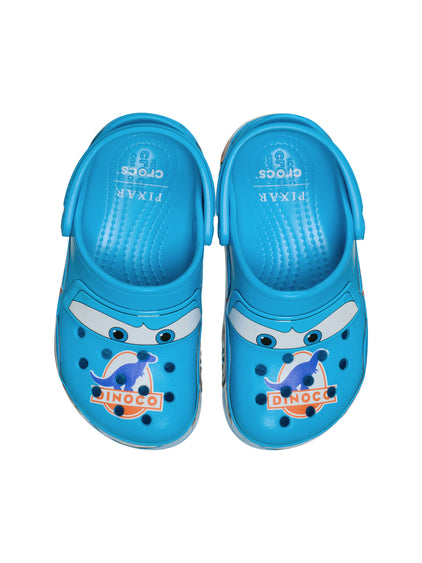 Zueco Niños Grandes Rayo Mcqueen Dinoco Azul Crocs