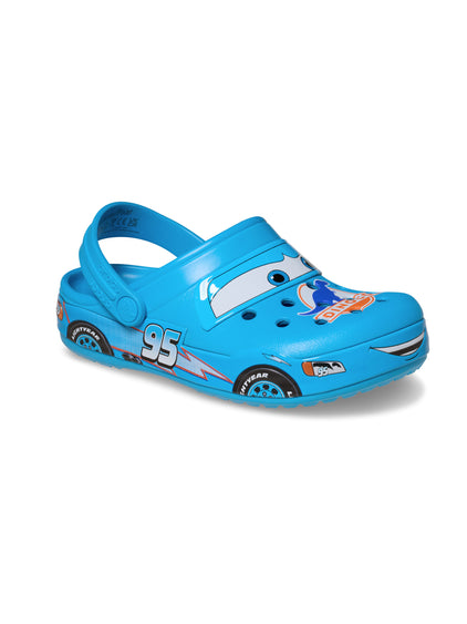 Zueco Niños Grandes Rayo Mcqueen Dinoco Azul Crocs