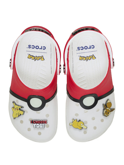 Zueco Niños Grandes PokeBall Multicolor Crocs