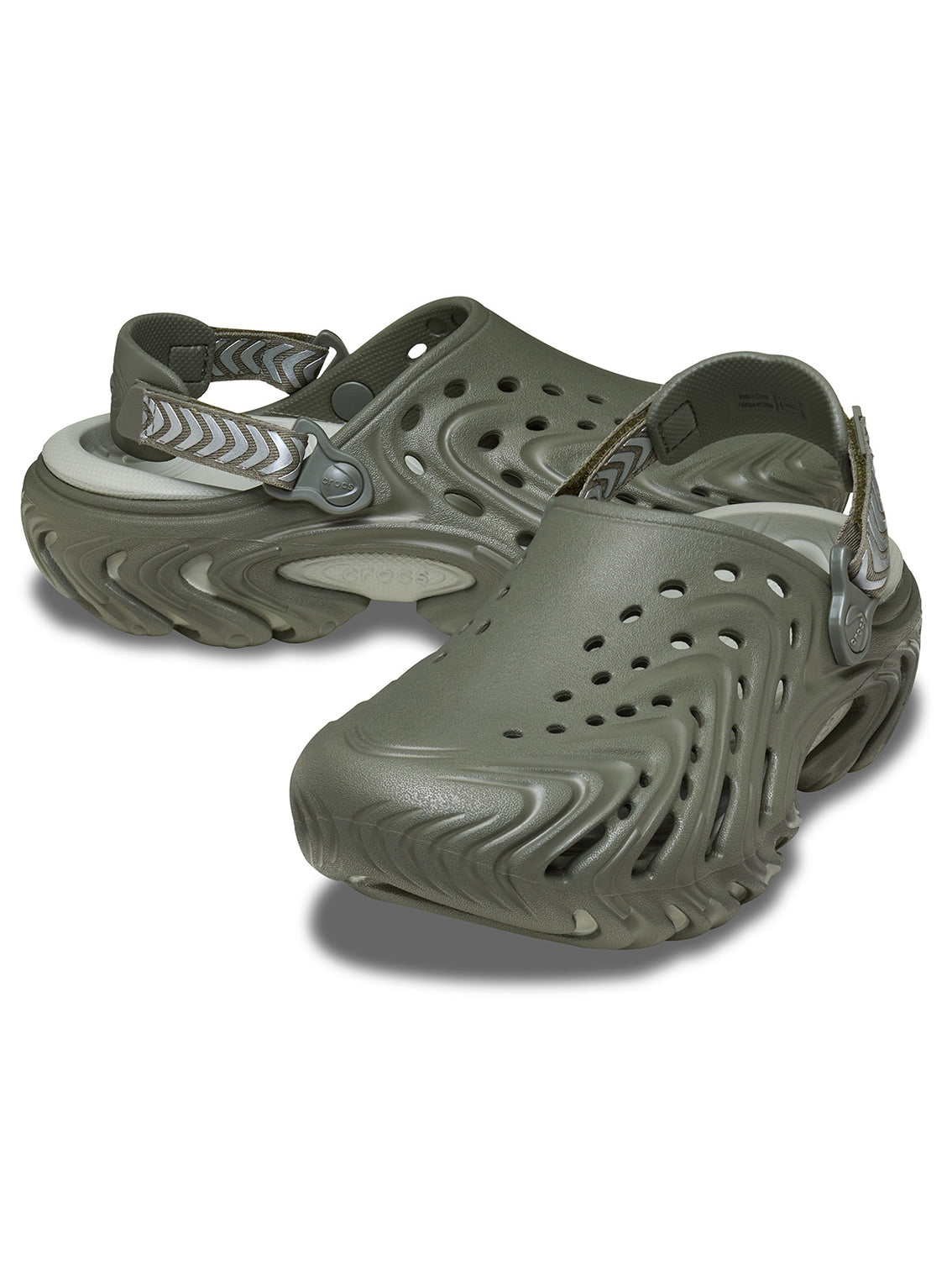 Zueco Unisex Echo II Chrome Gris Crocs