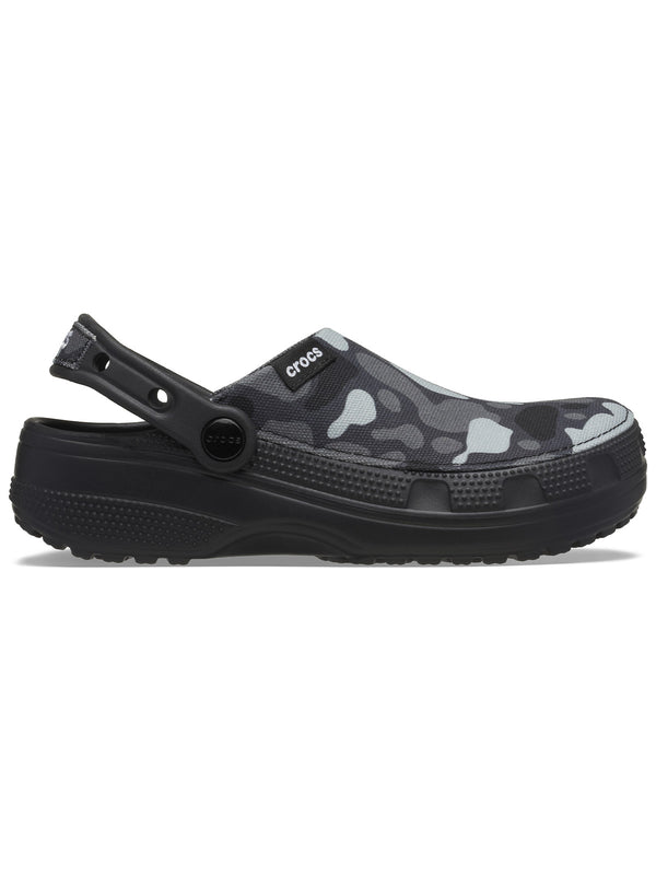 Zueco Unisex Classic Crafted Camo Clog Negro Crocs