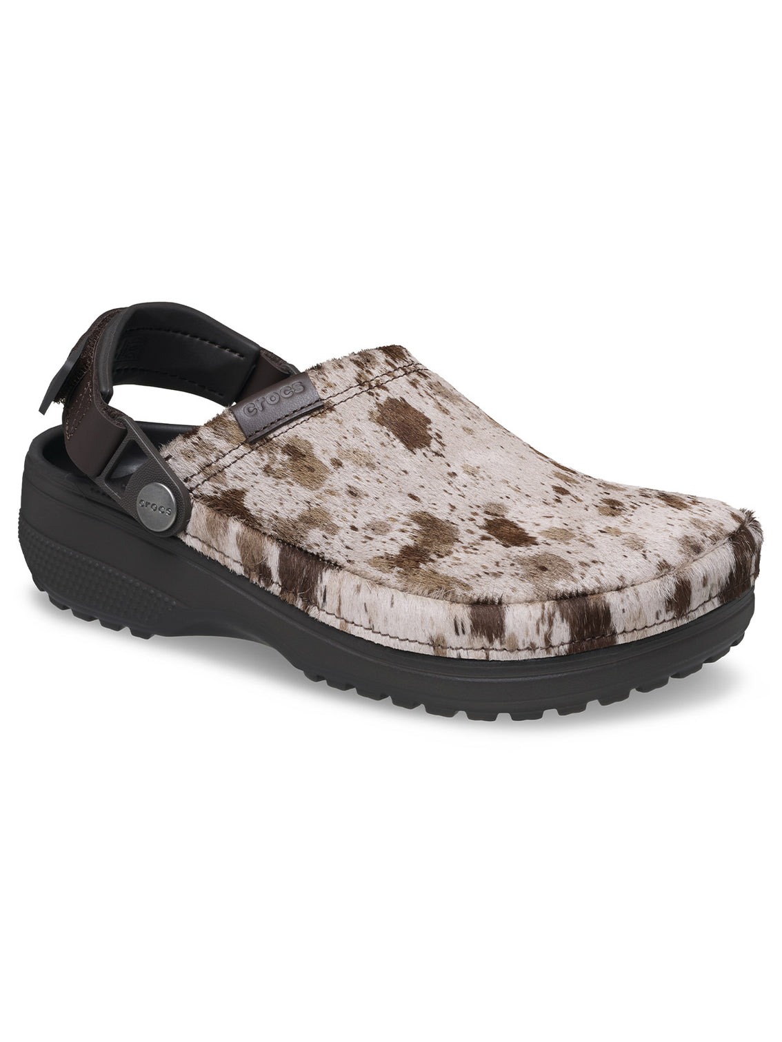 Zueco Unisex Classic Crafted Pony Hair Café Claro Crocs