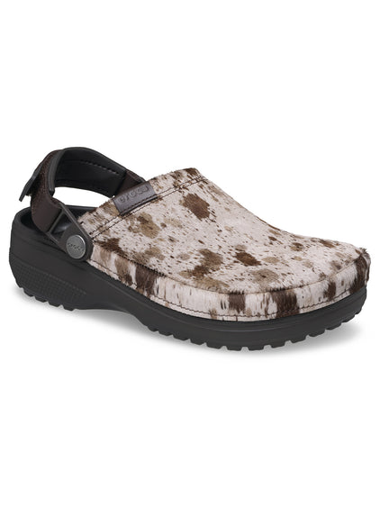 Zueco Unisex Classic Crafted Pony Hair Café Claro Crocs