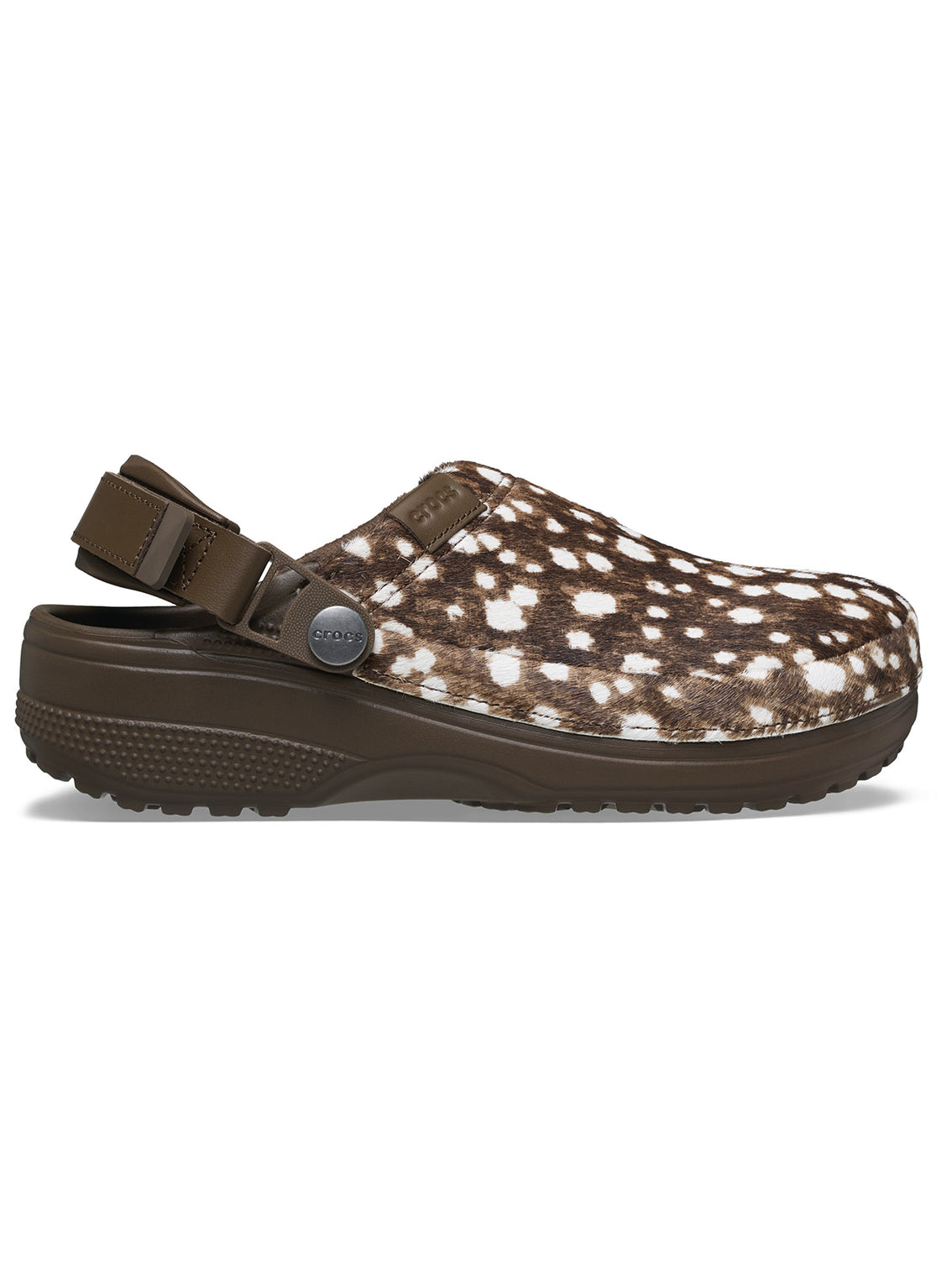 Zueco Unisex Classic Crafted Pony Hair Café Crocs