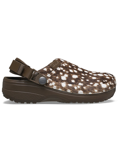 Zueco Unisex Classic Crafted Pony Hair Café Crocs