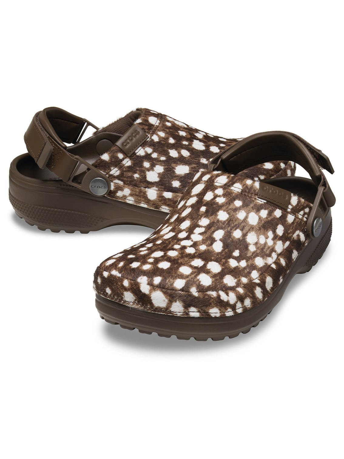 Zueco Unisex Classic Crafted Pony Hair Café Crocs