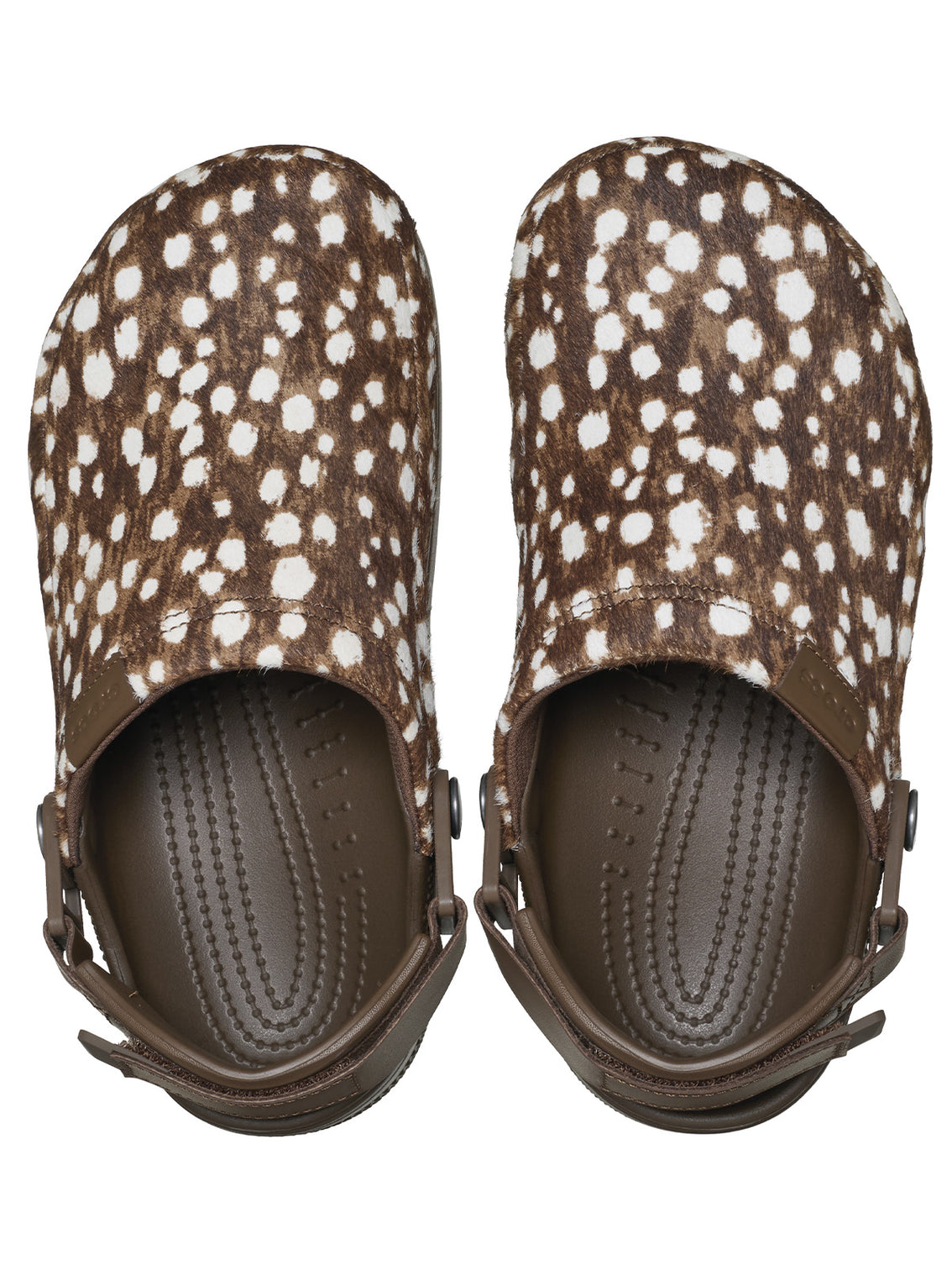 Zueco Unisex Classic Crafted Pony Hair Café Crocs