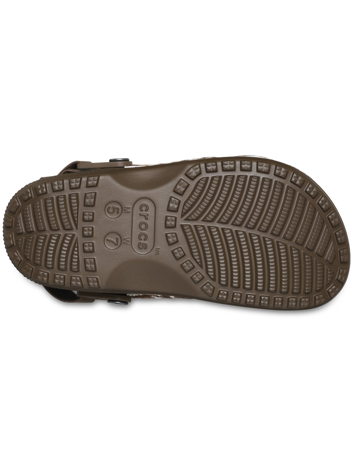 Zueco Unisex Classic Crafted Pony Hair Café Crocs