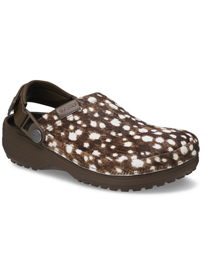 Zueco Unisex Classic Crafted Pony Hair Café Crocs