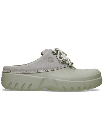 Zueco Mujer Axle Suede Mule Gris Crocs