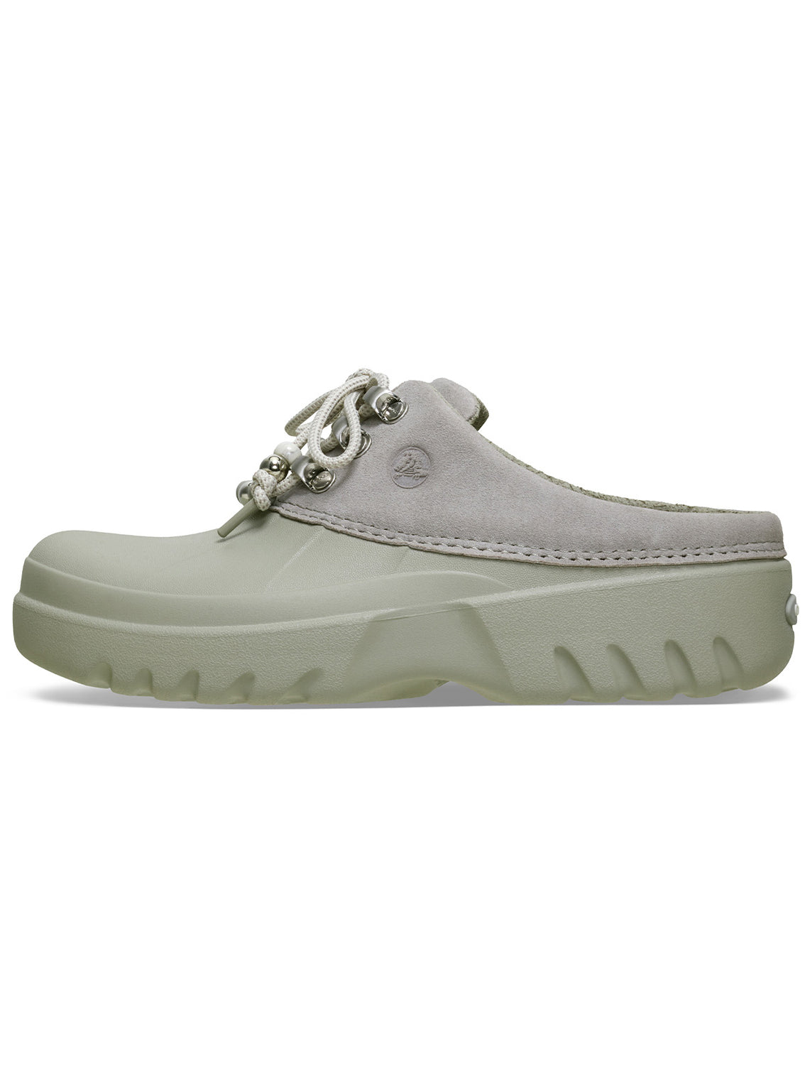 Zueco Mujer Axle Suede Mule Gris Crocs