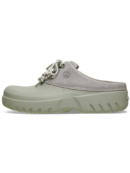 Zueco Mujer Axle Suede Mule Gris Crocs