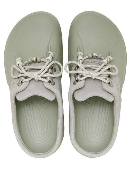 Zueco Mujer Axle Suede Mule Gris Crocs