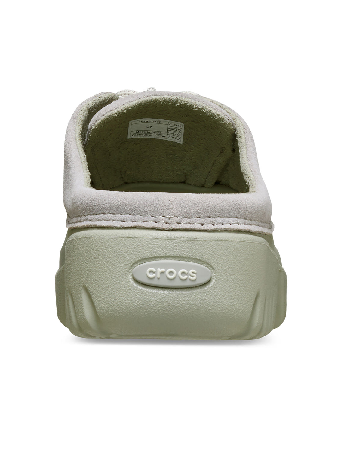 Zueco Mujer Axle Suede Mule Gris Crocs