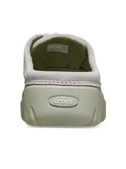 Zueco Mujer Axle Suede Mule Gris Crocs