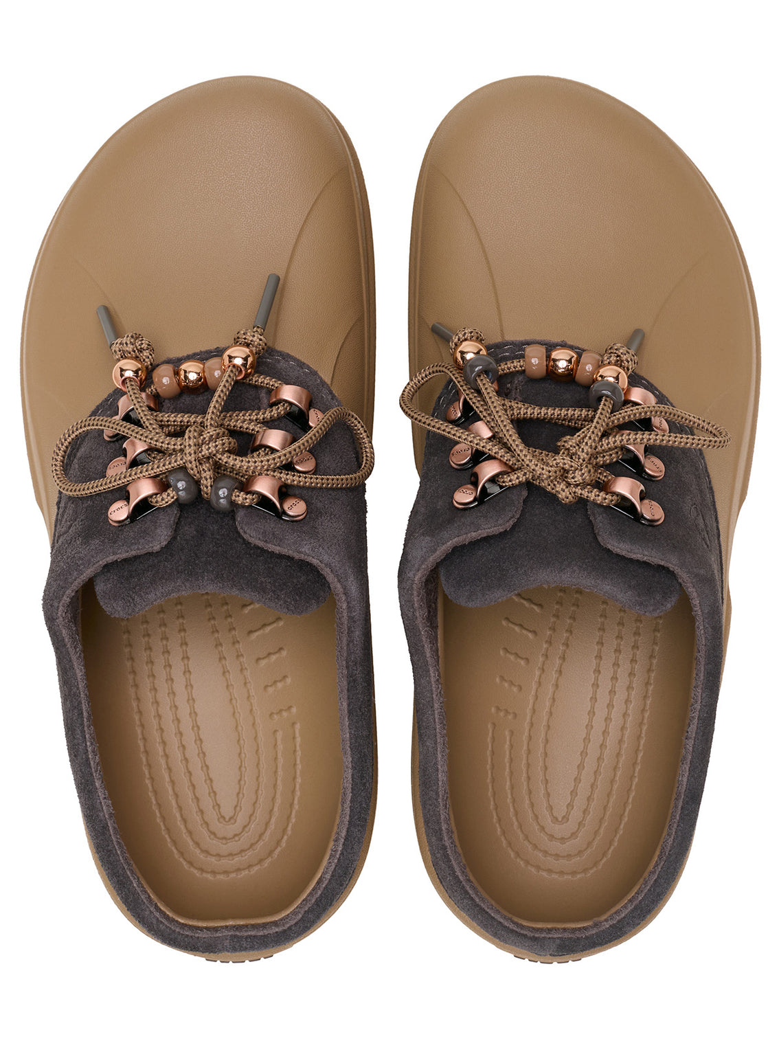 Zueco Mujer Axle Suede Mule Café Crocs
