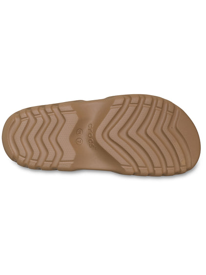 Zueco Mujer Axle Suede Mule Café Crocs